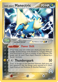 Team Aqua's Manectric - Reverse Holofoil