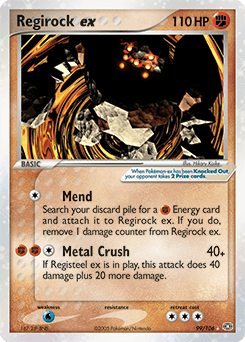 Regirock ex - Holofoil