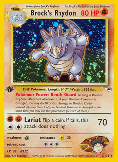 Brock's Rhydon - Unlimited Holofoil