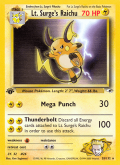 Lt. Surge's Raichu - Normal
