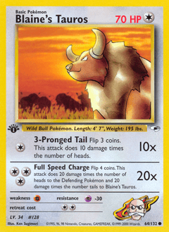 Blaine's Tauros - Normal