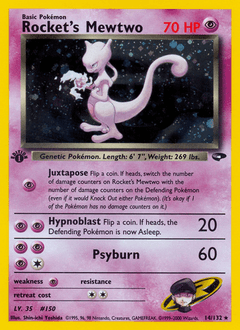 Rocket's Mewtwo - Unlimited Holofoil