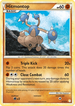 Hitmontop - Reverse Holofoil
