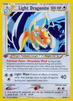 Light Dragonite - Unlimited Holofoil