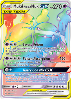 Muk & Alolan Muk-GX - Holofoil