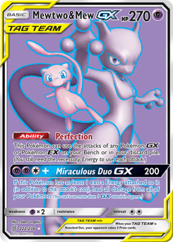 Mewtwo & Mew-GX - Holofoil
