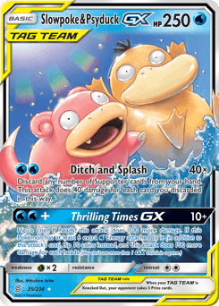 Slowpoke & Psyduck-GX - Holofoil