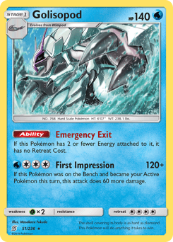 Golisopod - Reverse Holofoil