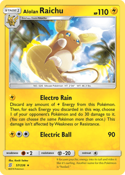Alolan Raichu - Reverse Holofoil