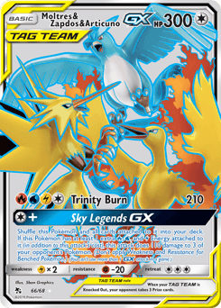 Moltres & Zapdos & Articuno-GX - Holofoil