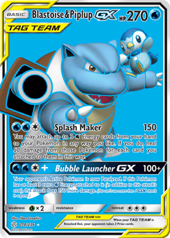 Blastoise & Piplup-GX - Holofoil