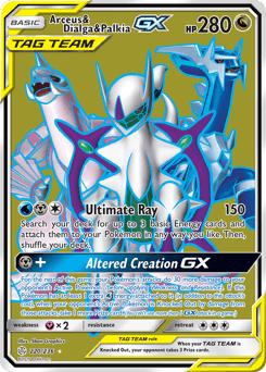 Arceus & Dialga & Palkia-GX - Holofoil