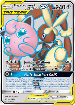 Mega Lopunny & Jigglypuff-GX - Holofoil