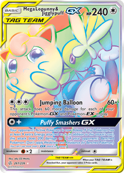Mega Lopunny & Jigglypuff-GX - Holofoil