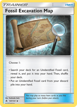 Fossil Excavation Map - Normal