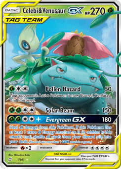 Celebi & Venusaur-GX - Holofoil