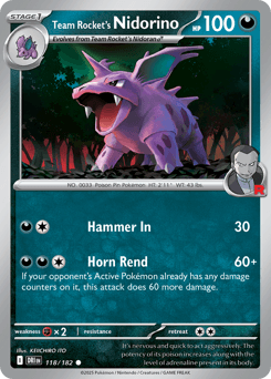 Team Rocket's Nidorino - Normal
