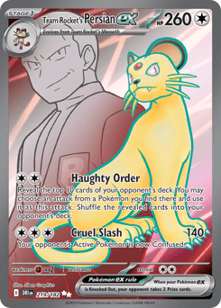 Team Rocket's Persian ex - Holofoil