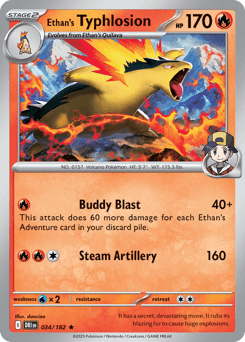 Ethan's Typhlosion - Reverse Holofoil
