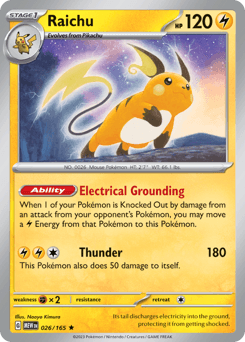 Raichu - Reverse Holofoil