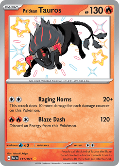 Paldean Tauros - Holofoil