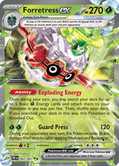 Forretress ex - Holofoil