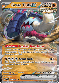Great Tusk ex - Holofoil