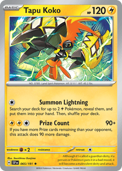 Tapu Koko - Reverse Holofoil