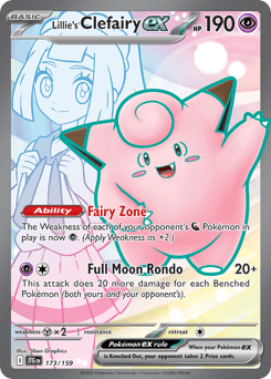 Lillie's Clefairy ex - Holofoil