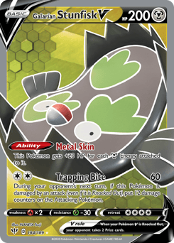 Galarian Stunfisk V - Holofoil