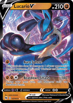 Lucario V - Holofoil