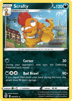 Scrafty - Reverse Holofoil