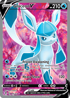 Glaceon V - Holofoil