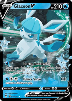 Glaceon V - Holofoil