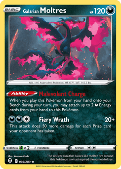 Galarian Moltres - Reverse Holofoil