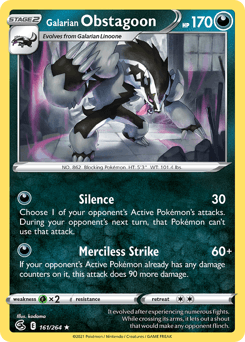 Galarian Obstagoon - Reverse Holofoil