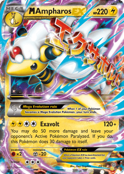 M Ampharos-EX - Holofoil